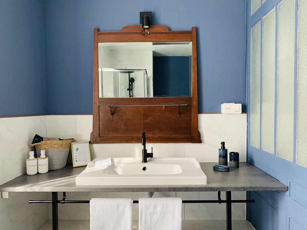 Chambre Bleue salle de bain